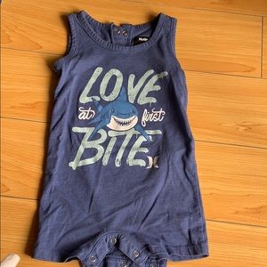Hurley sleeveless onesie